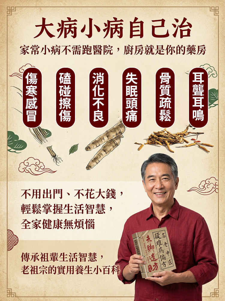【自癒自療 活過100】赤腳遺方書籍