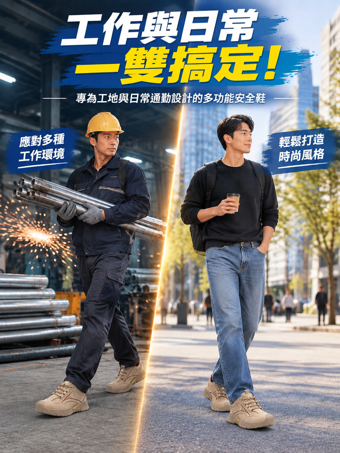 防滑耐磨輕盈透氣安全鞋
