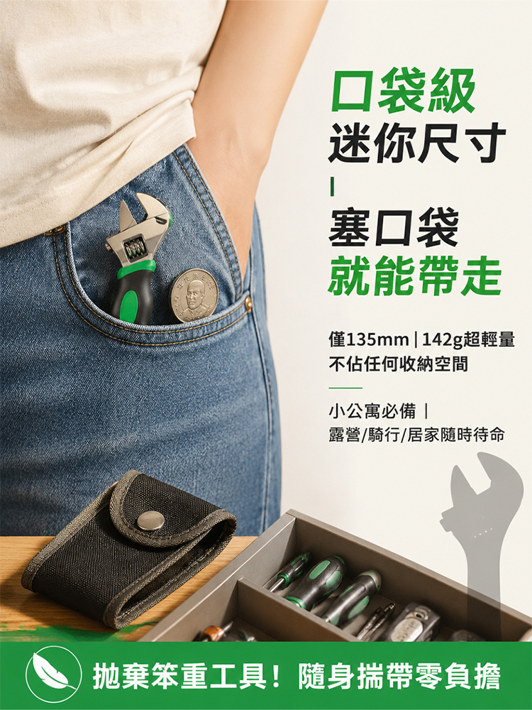 小號迷你多功能活動扳手
