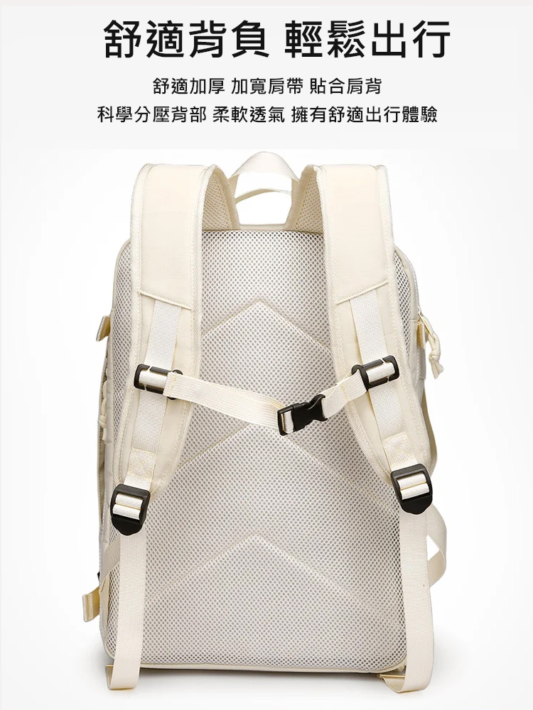 【裝下整個世界】箱式開袋大容量行李背包