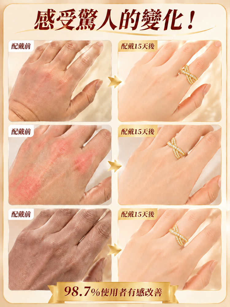 高級鑲鑽開口戒