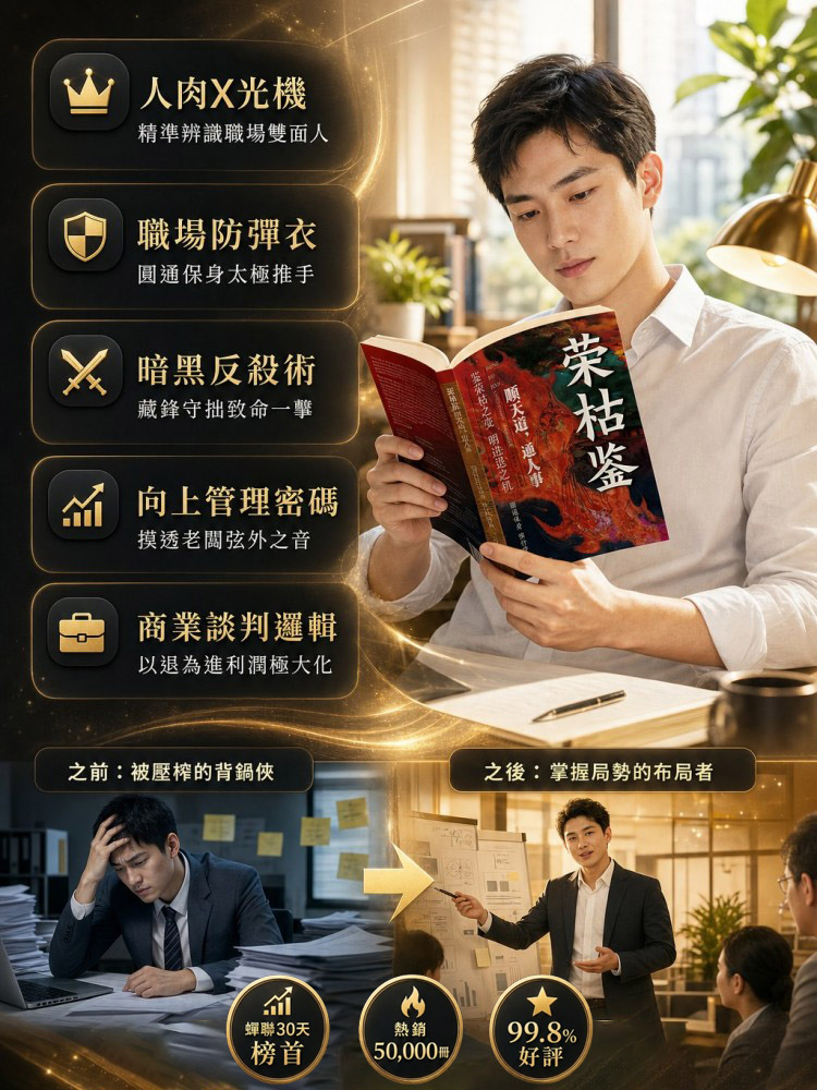 【老闆不敢讓你懂的帝王學】《榮枯鑑》看透人性底層邏輯：打破階級的權謀實戰指南