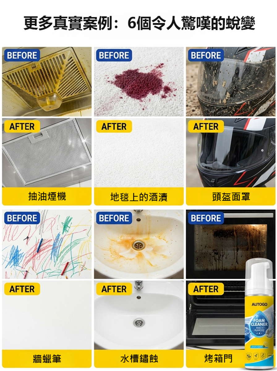 多功能泡沫清潔劑套裝