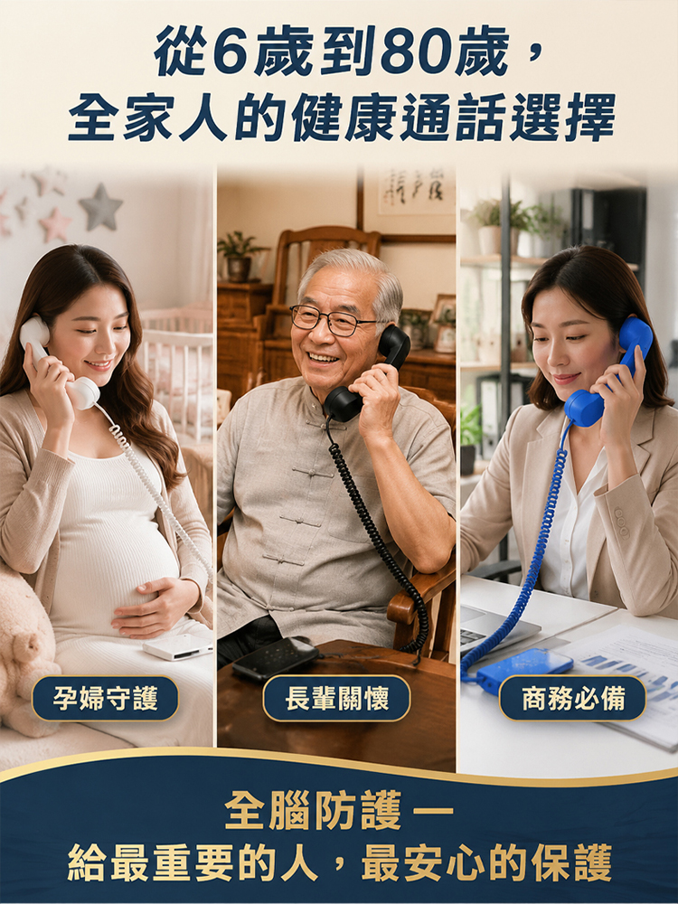 【全腦防護】物理防輻射健康話筒
