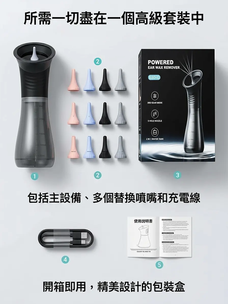 便攜手動潔耳沖洗器