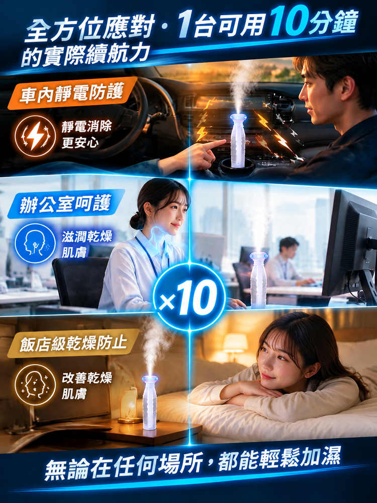 納米輕巧便攜補水加濕棒