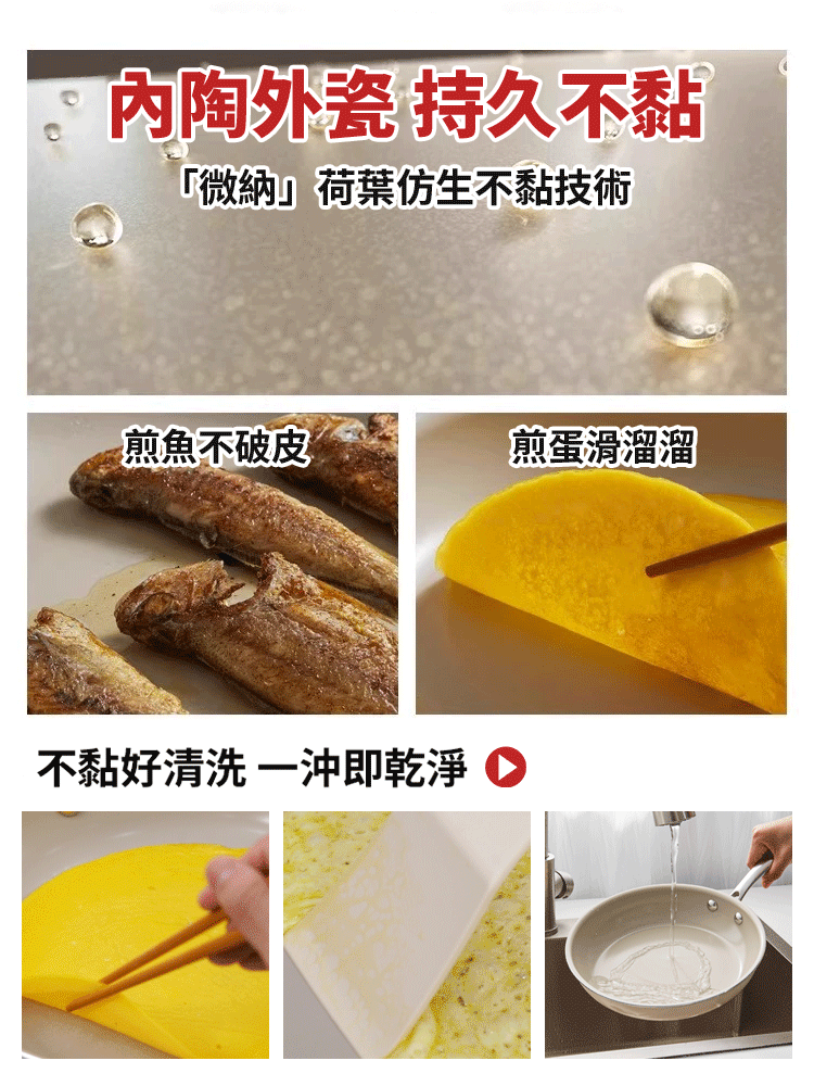 新款陶瓷不沾鍋炒鍋家用炒菜鍋
