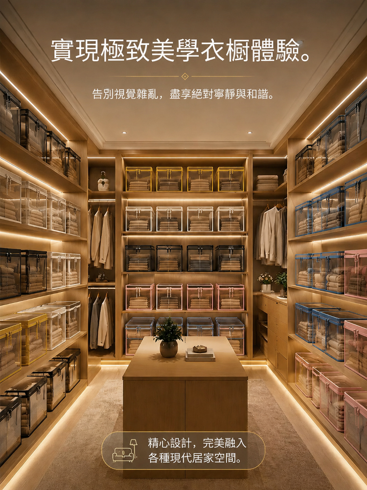 大容量可視衣物防潮收納袋