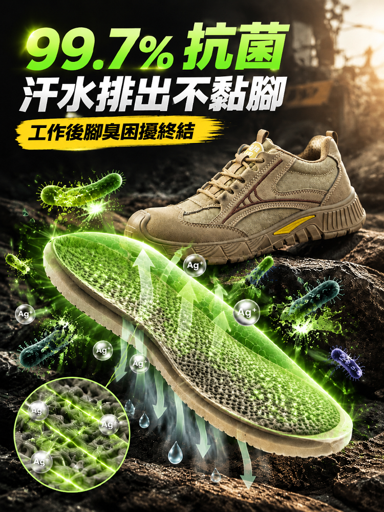 防滑耐磨輕盈透氣安全鞋
