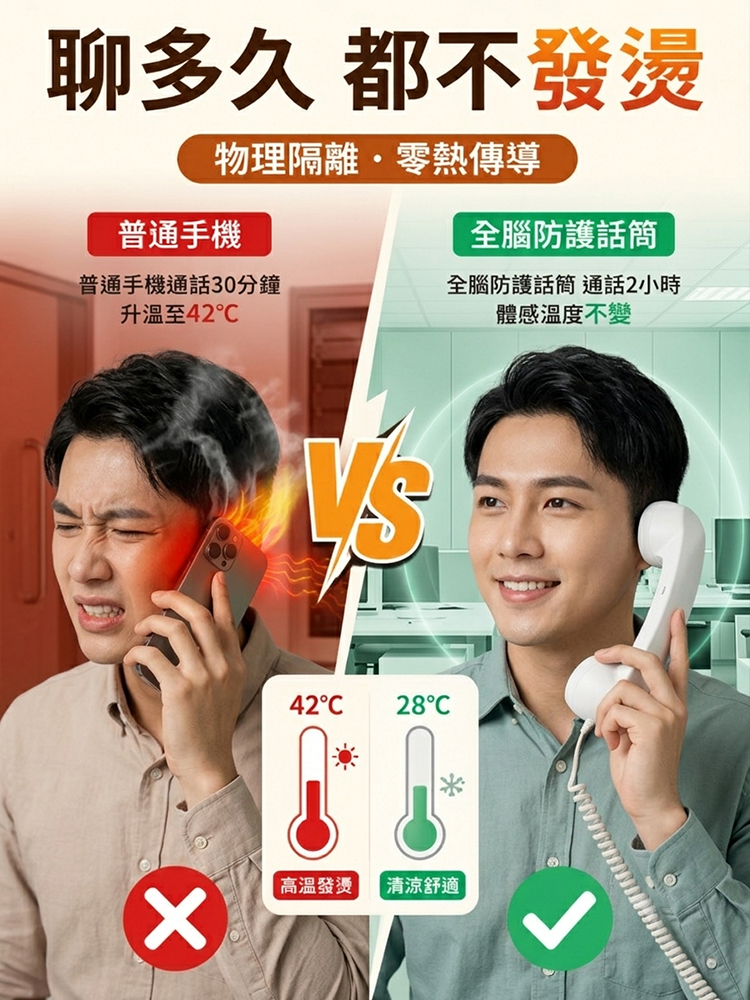 【全腦防護】物理防輻射健康話筒