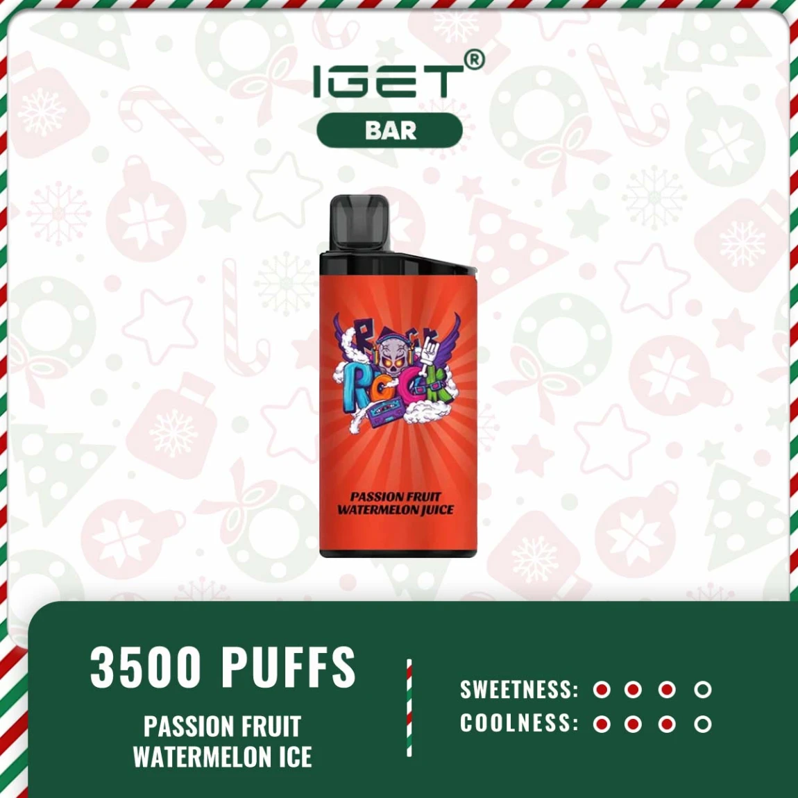 IGET BAR 3500 PUFFS – PASSIONFRUIT WATERMELON JUICE