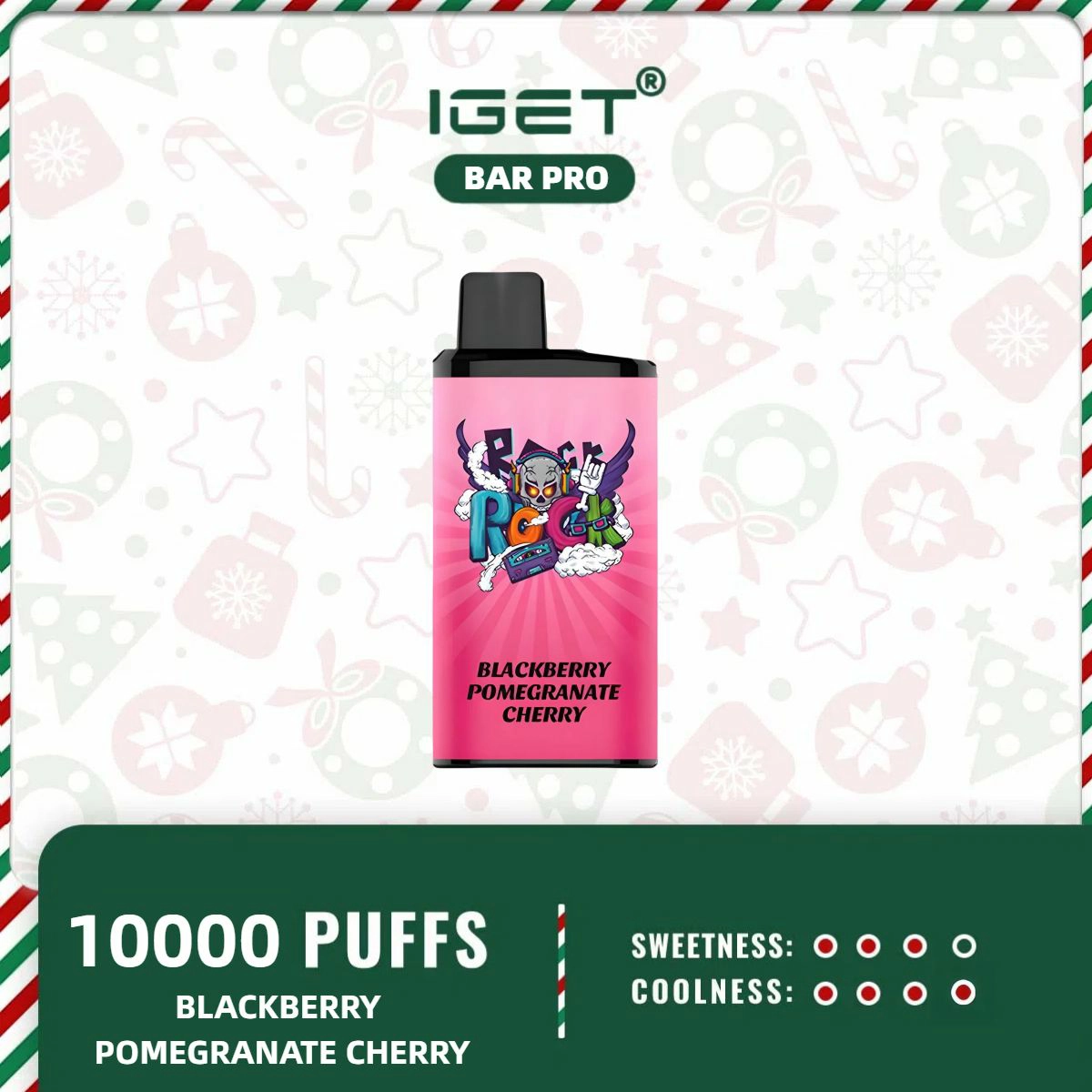 IGET BAR PRO – BLACKBERRY POMEGRANATE CHERRY ICE