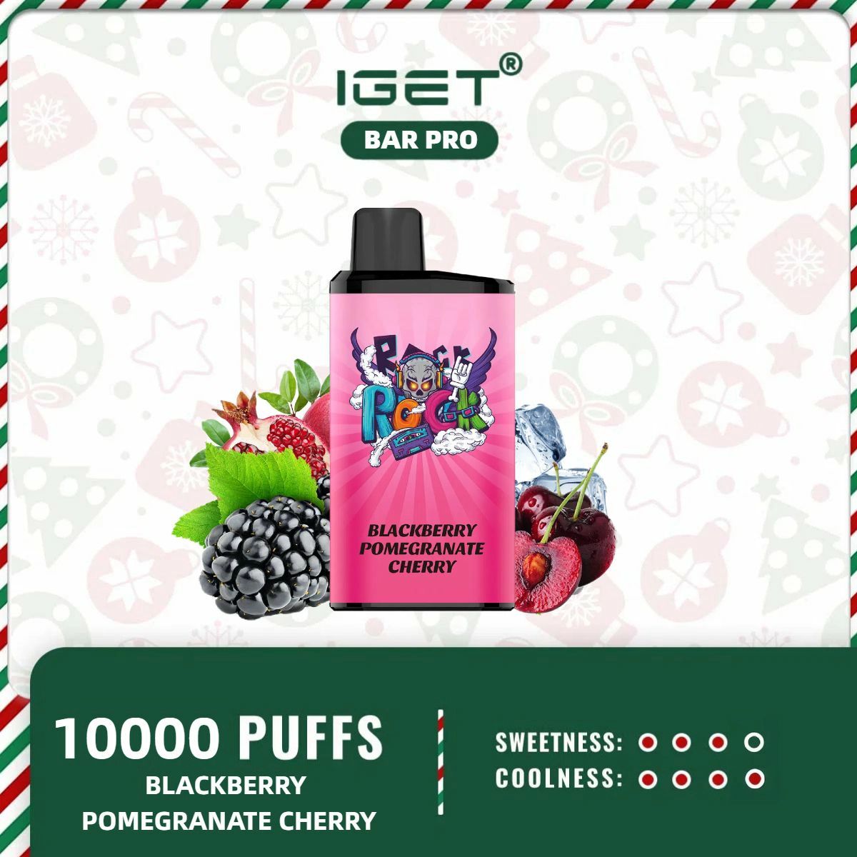 IGET BAR PRO – BLACKBERRY POMEGRANATE CHERRY ICE