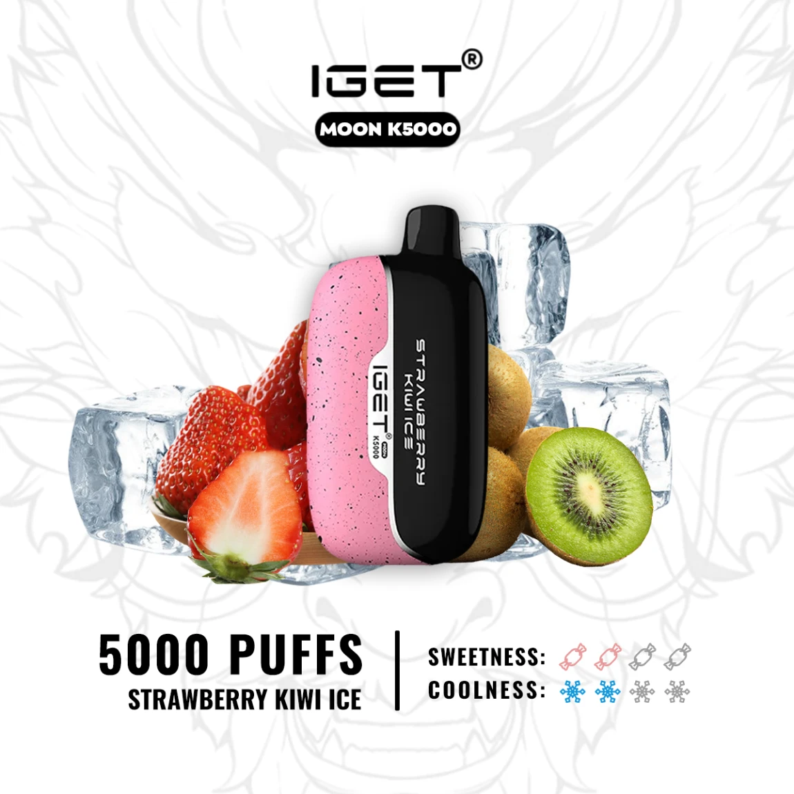 IGET MOON – STRAWBERRY KIWI ICE