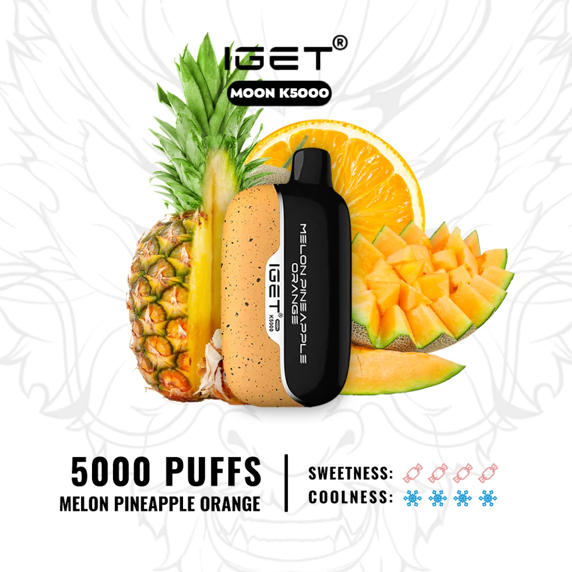 IGET MOON – MELON PINEAPPLE ORANGE ICE