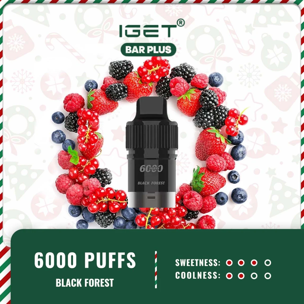 Iget Bar Plus Pod – Black Forest Ice