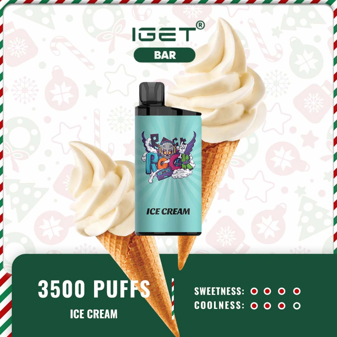IGET BAR 3500 PUFFS – ICE CREAM