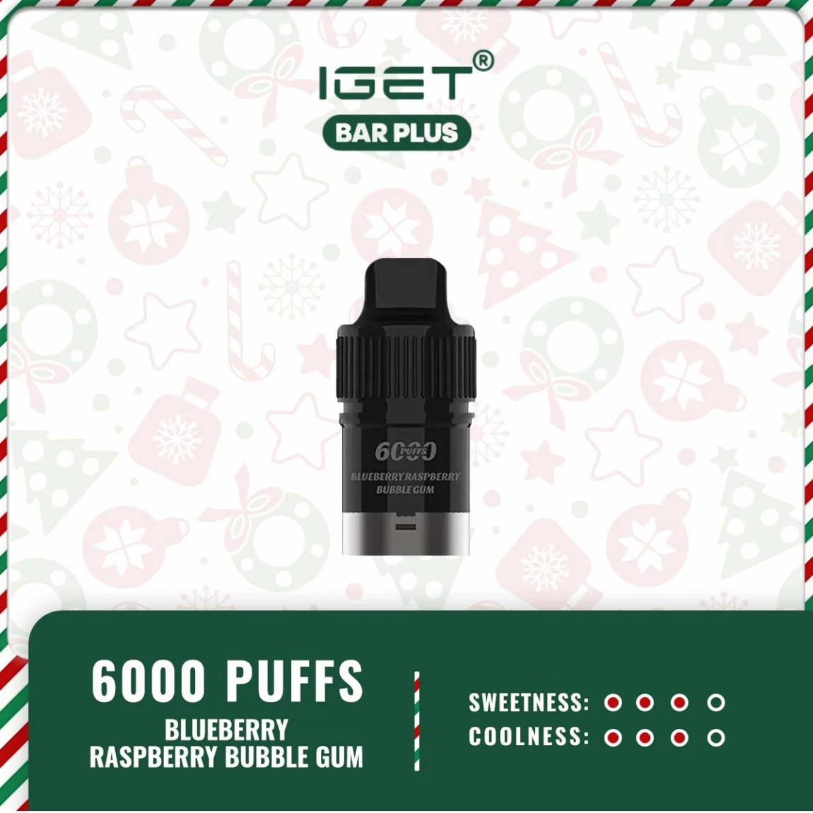 Iget Bar Plus Pod – BlueberryRaspberry BubbleGum Ice