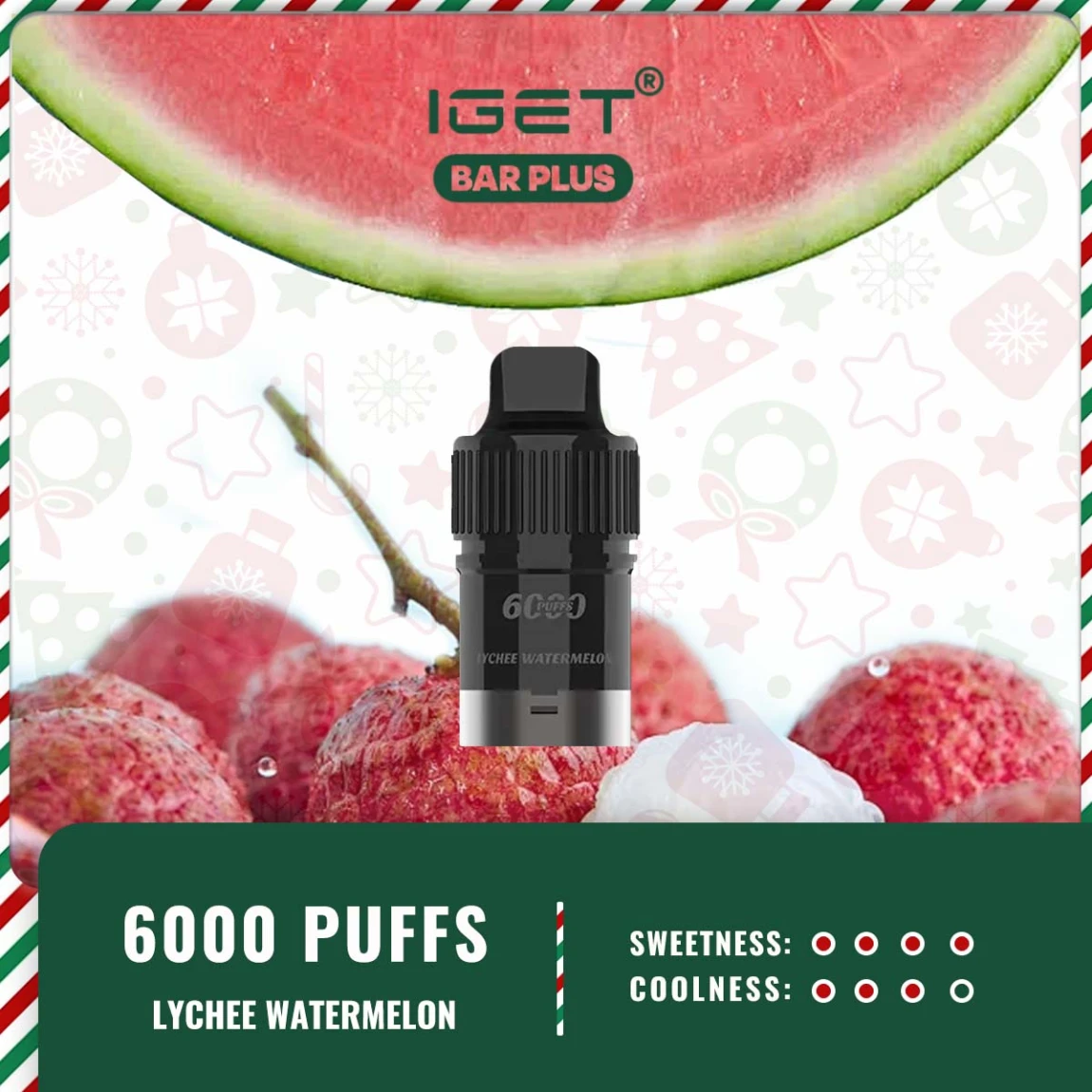 Iget Bar Plus Pod – Lychee Watermelon Ice