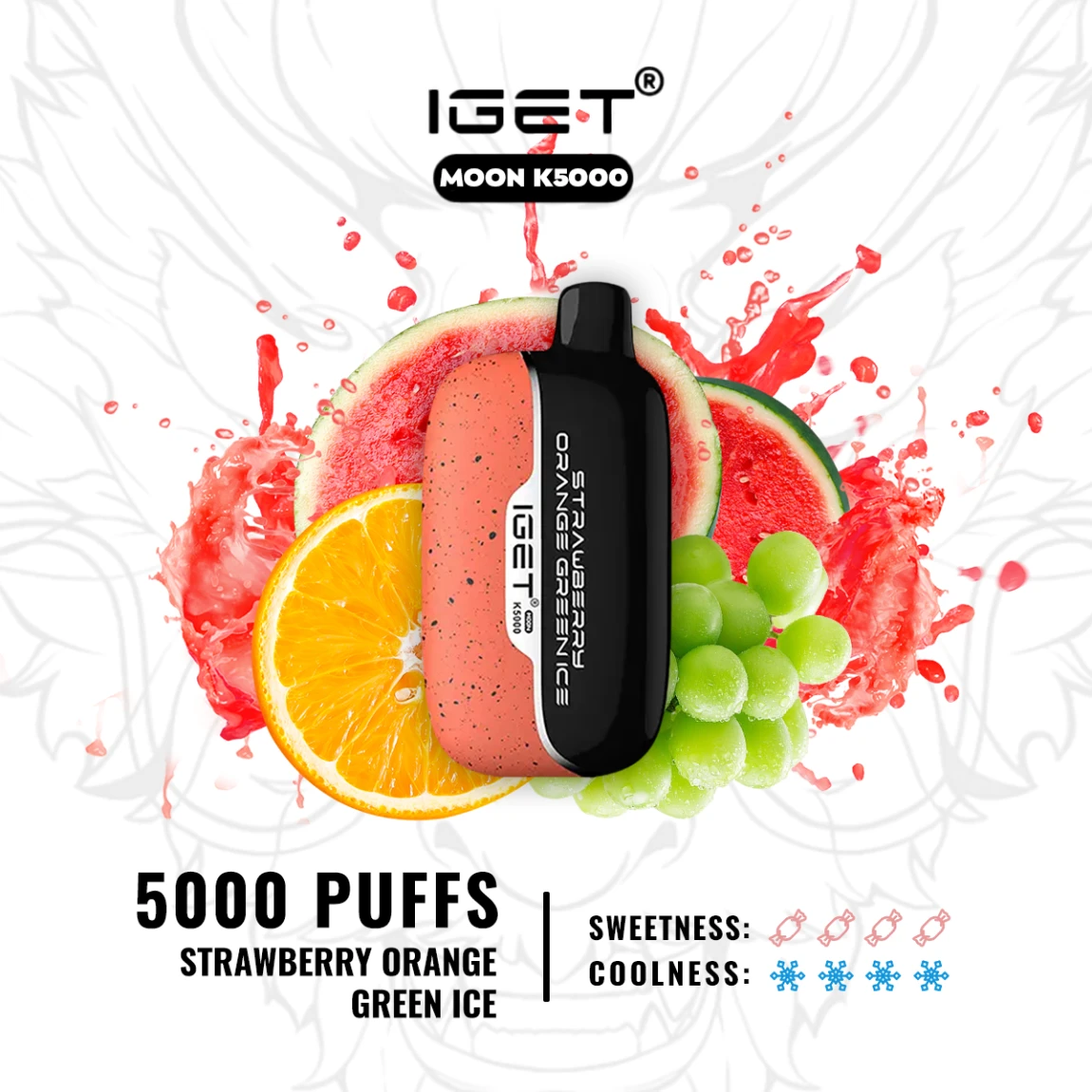 IGET MOON – STRAWBERRY ORANGE GREEN ICE