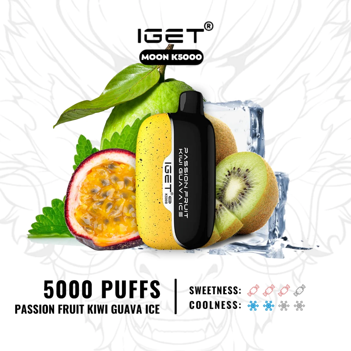 IGET MOON – PASSIONFRUIT KIWI GUAVA ICE