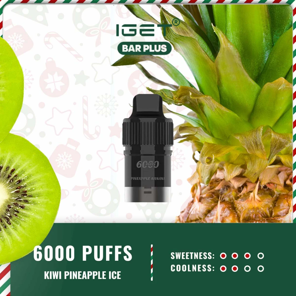 Iget Bar Plus Pod – Kiwi Pineapple Ice