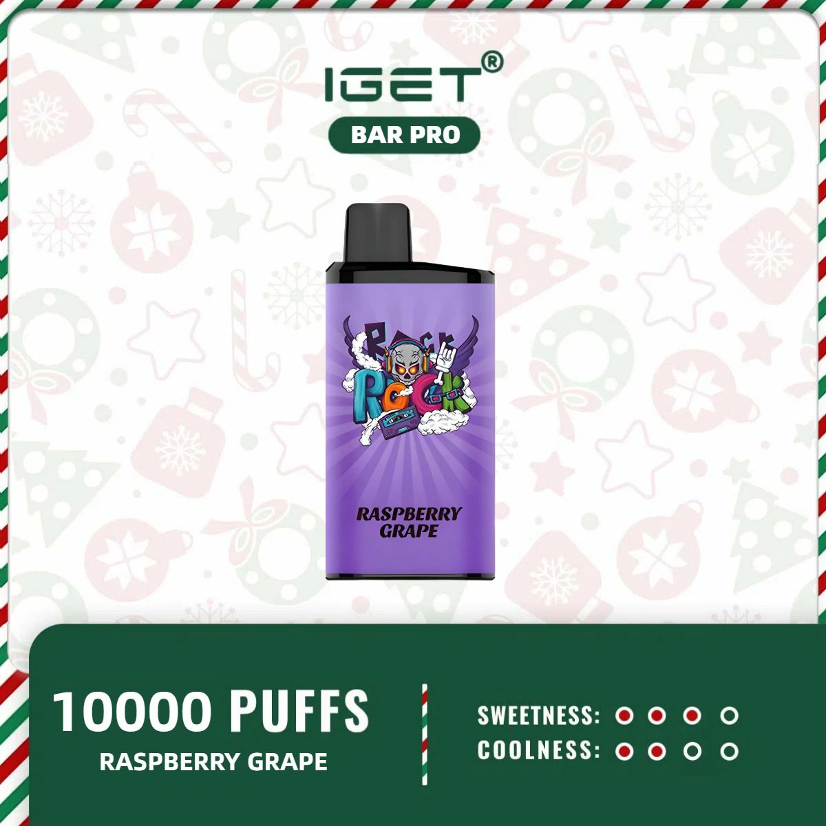 IGET BAR PRO – RASPBERRY GRAPE ICE