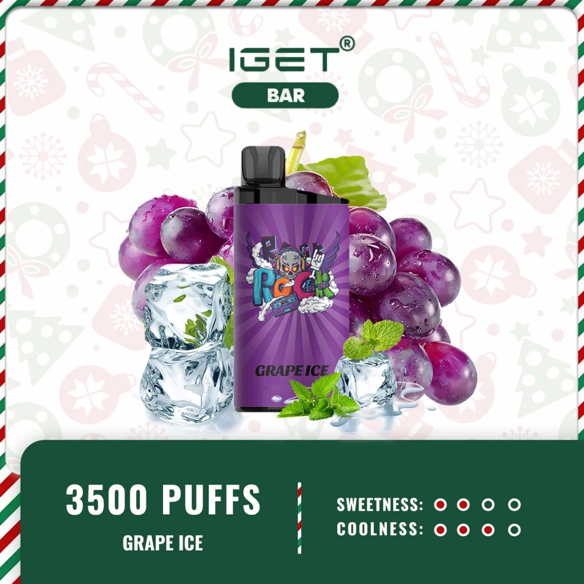 IGET BAR 3500 PUFFS – GRAPE ICE