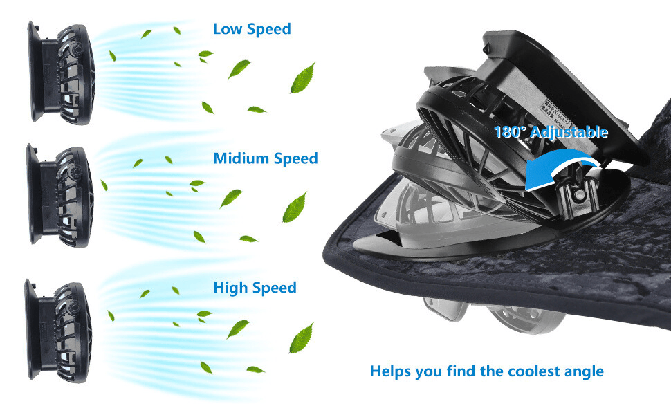 fishing hat with solar fans  wide brim solar fan outdoor fishing hat-solar & usb charging