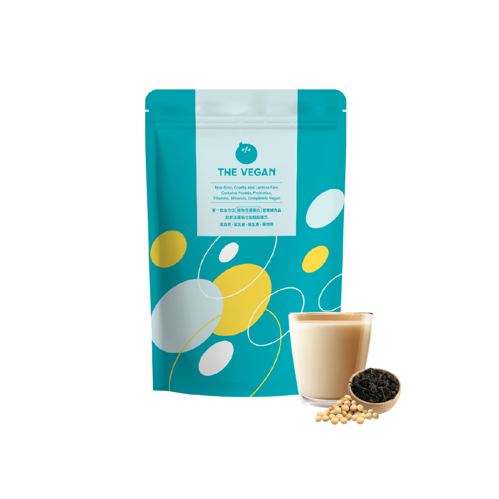 【THE VEGAN】Classic Plant-Based Protein 1KG - Black Tea Soy Milk