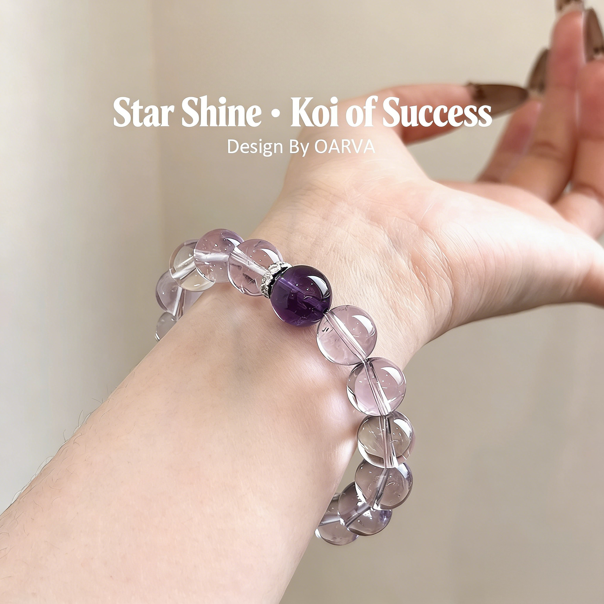 Natural Bolivian Amethyst Bracelet for Women | Manifestation Luck Beads for Your Well-Deserved Win, Heartfelt Gift for Your Bestie