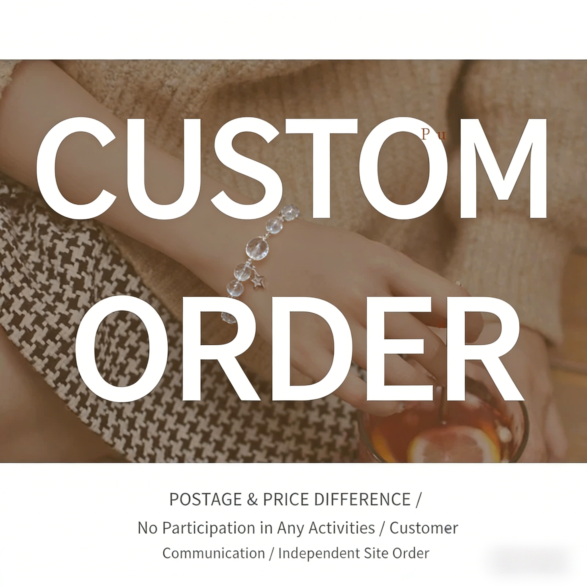 For Custom Crystal Bracelet Orders Only | Contact Customer Service Before Purchase