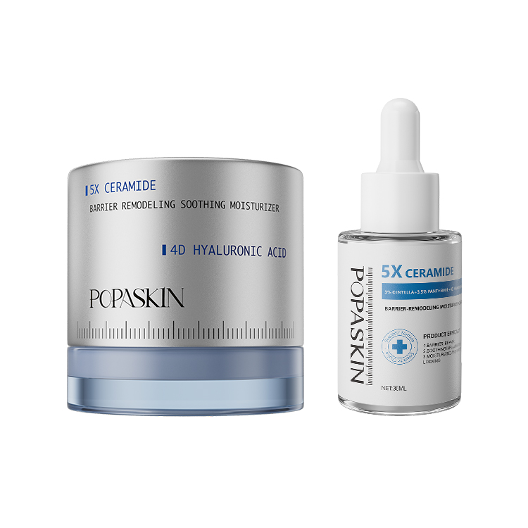 POPASKIN 5x Ceramide Barrier Repair Moisturizing Kit Deep Moisturizing Repair Barrier Quickly Soothe and Calm Strengthen Skin Barrier