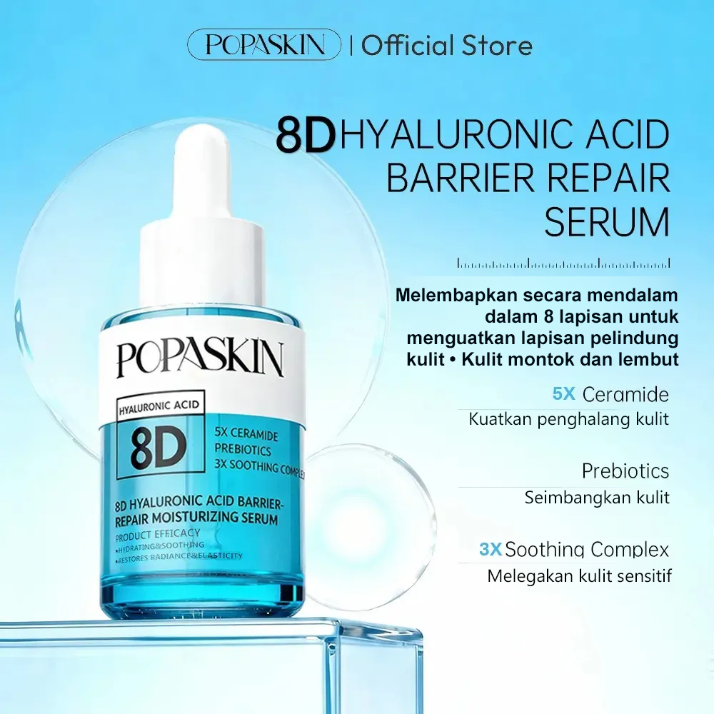 Serum Pembaikan Penghalang Asid Hialuronik POPASKIN 8D