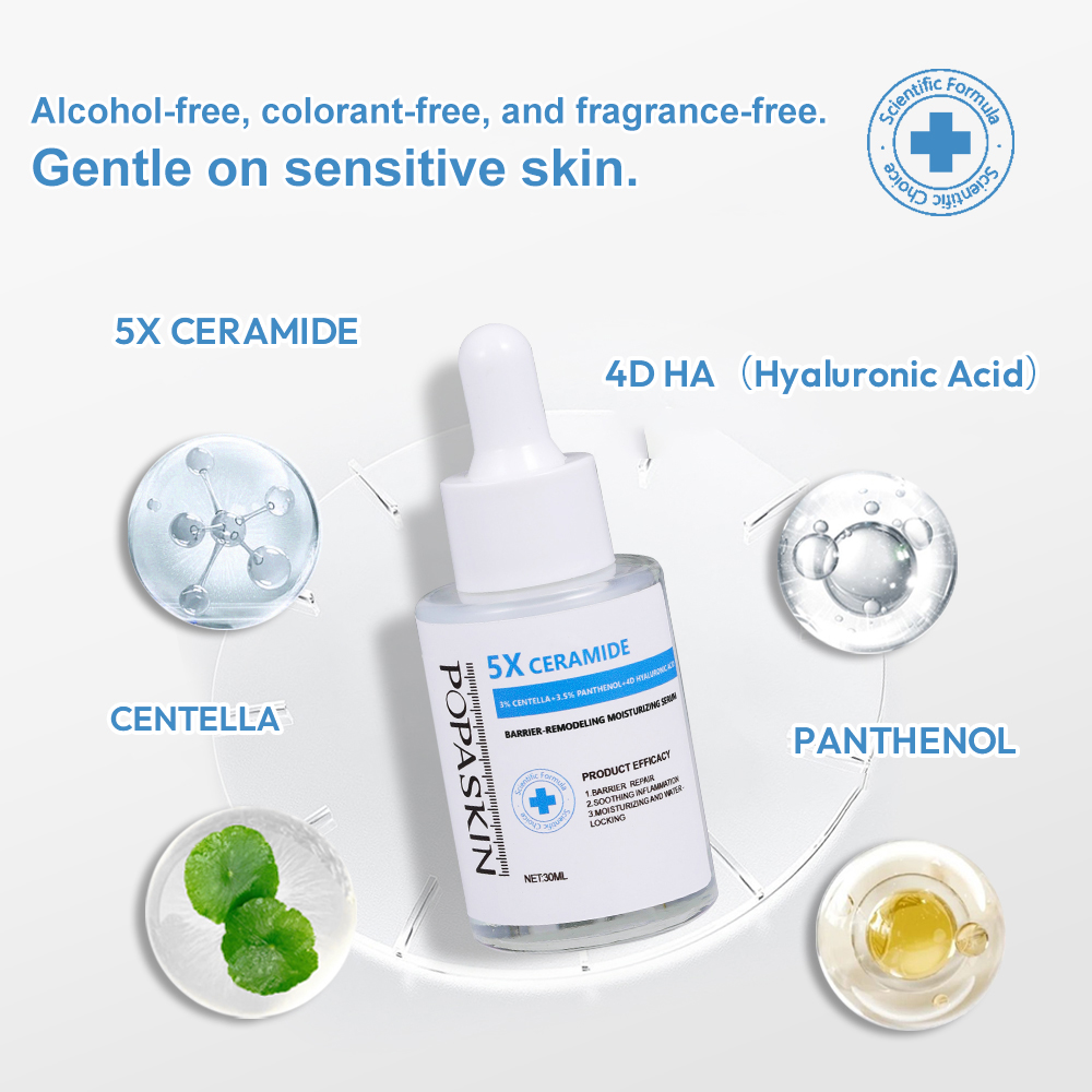 POPASKIN 5x Ceramide Barrier Repair Moisturizing Kit Deep Moisturizing Repair Barrier Quickly Soothe and Calm Strengthen Skin Barrier