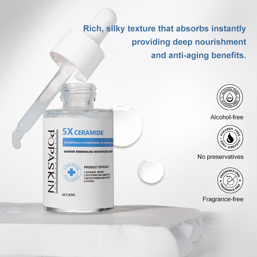 POPASKIN 5x Ceramide Barrier Repair Moisturizing Kit Deep Moisturizing Repair Barrier Quickly Soothe and Calm Strengthen Skin Barrier