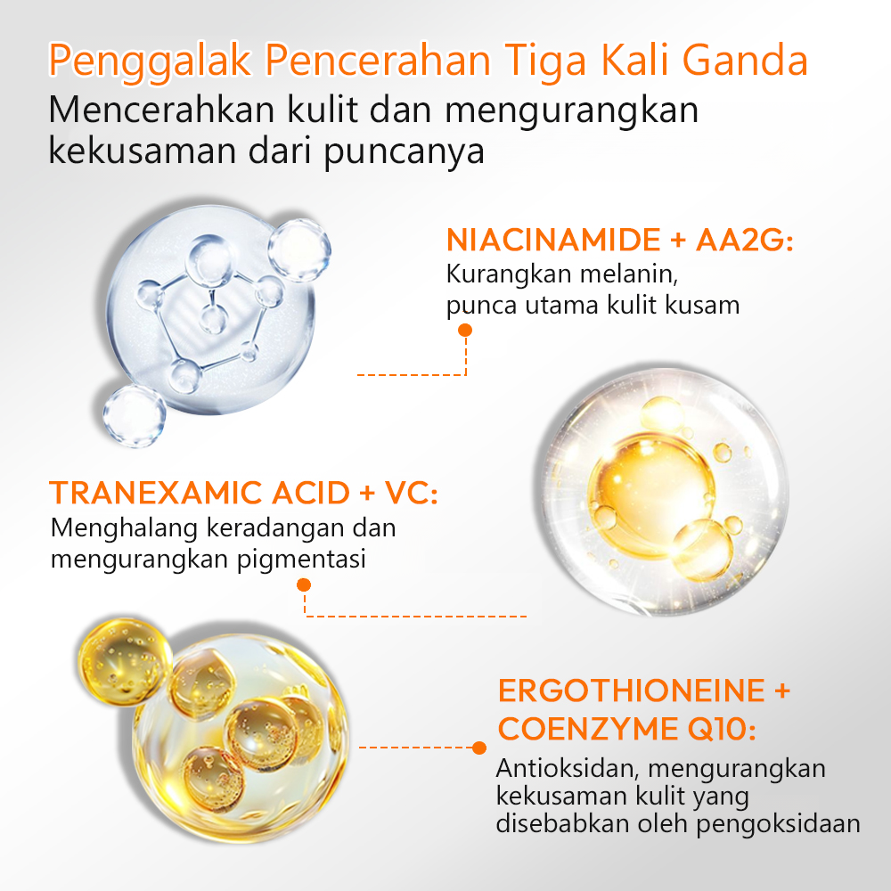 POPASKIN 10% Niacinamide + 3% Asid Tranexamic Serum Pencerah & Berseri