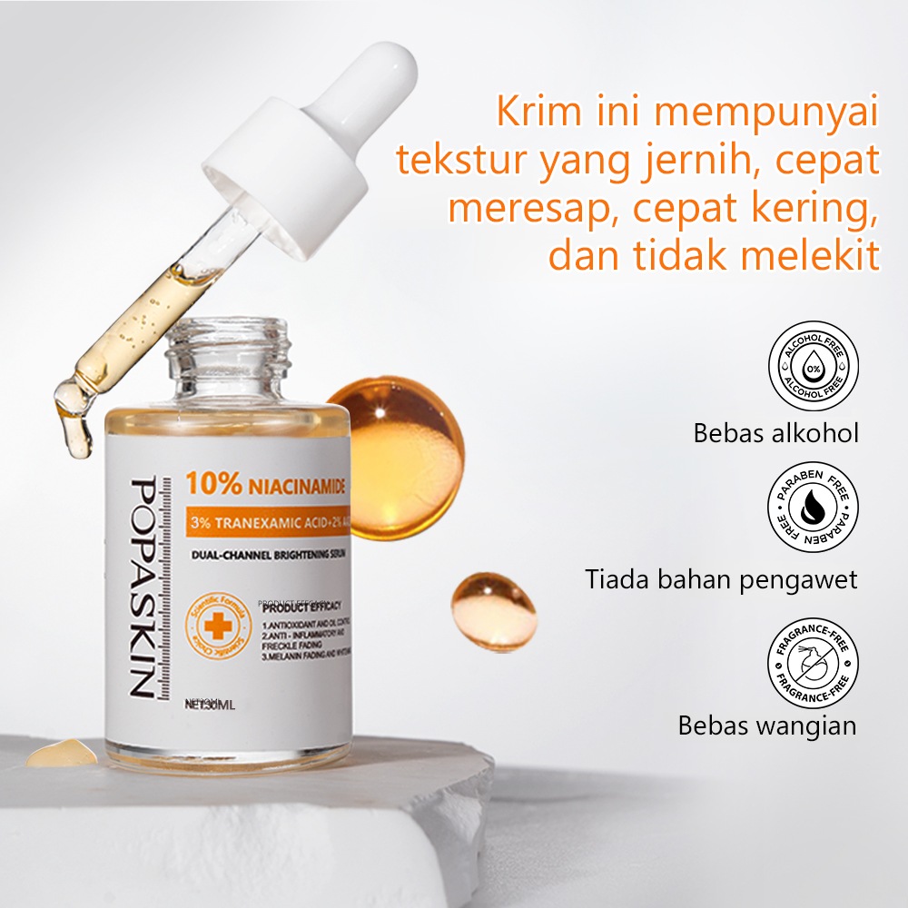 POPASKIN 10% Niacinamide + 3% Asid Tranexamic Serum Pencerah & Berseri