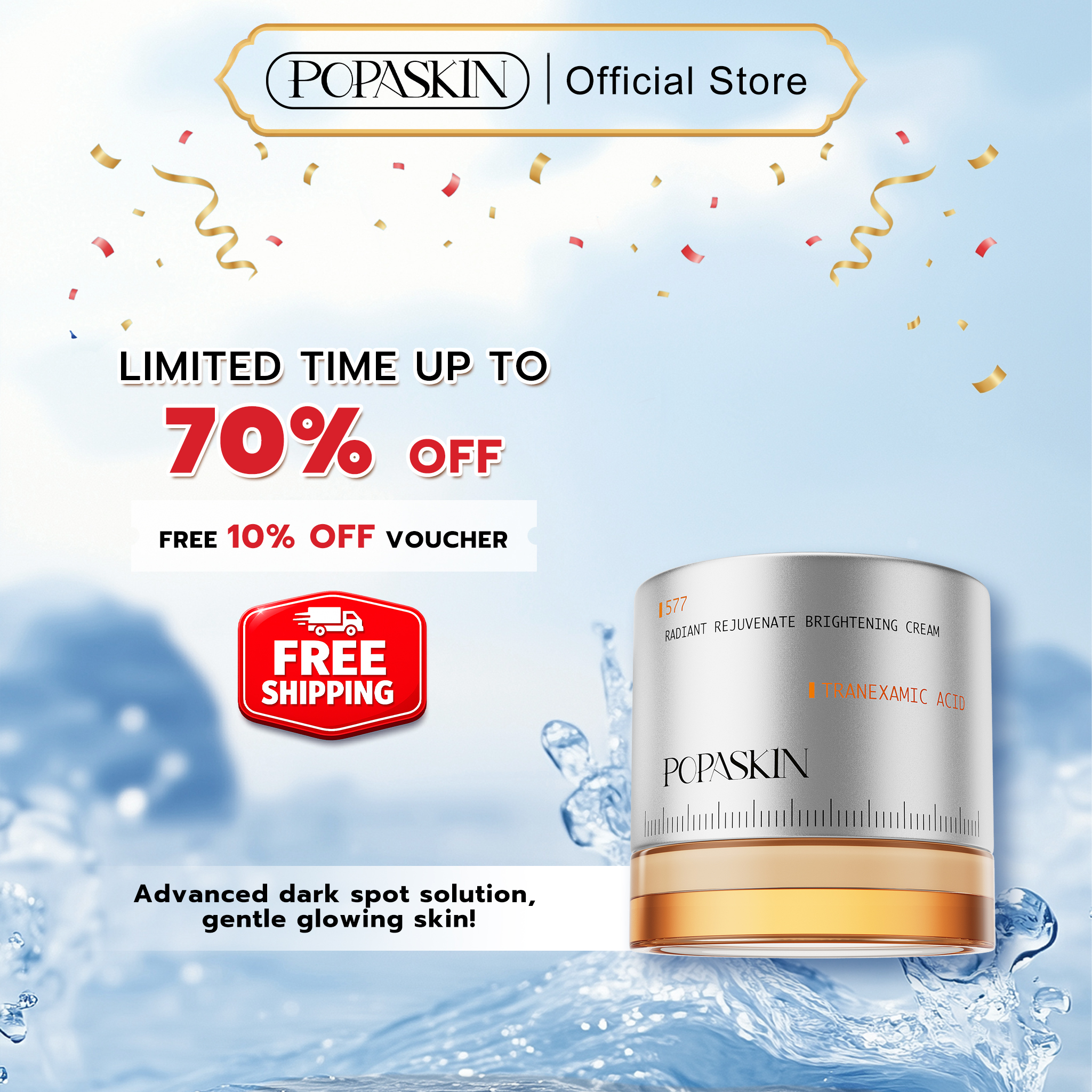 POPASKIN 577+377 Intensive Dark Spot Correcting & Brightening Cream 30g