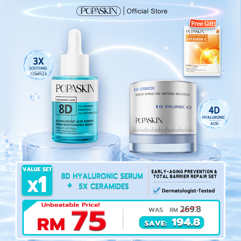 POPASKIN Early-Aging Prevention & Total Barrier Repair Set