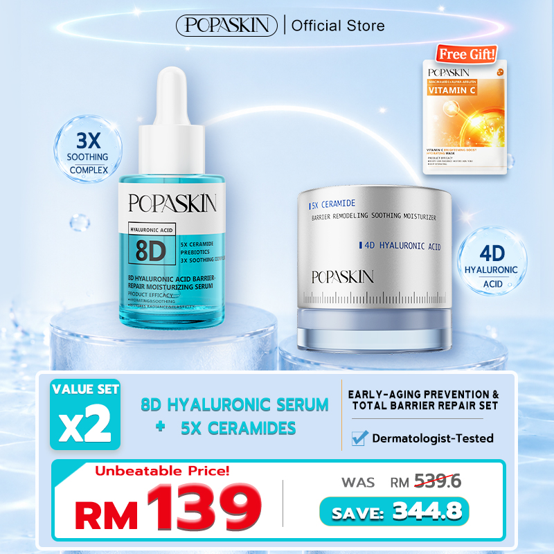 POPASKIN Early-Aging Prevention & Total Barrier Repair Set
