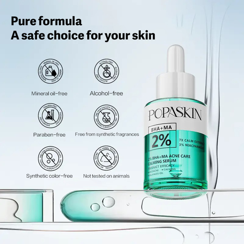 POPASKIN 2%BHA+MA ACNE CARE CALMING SERUM