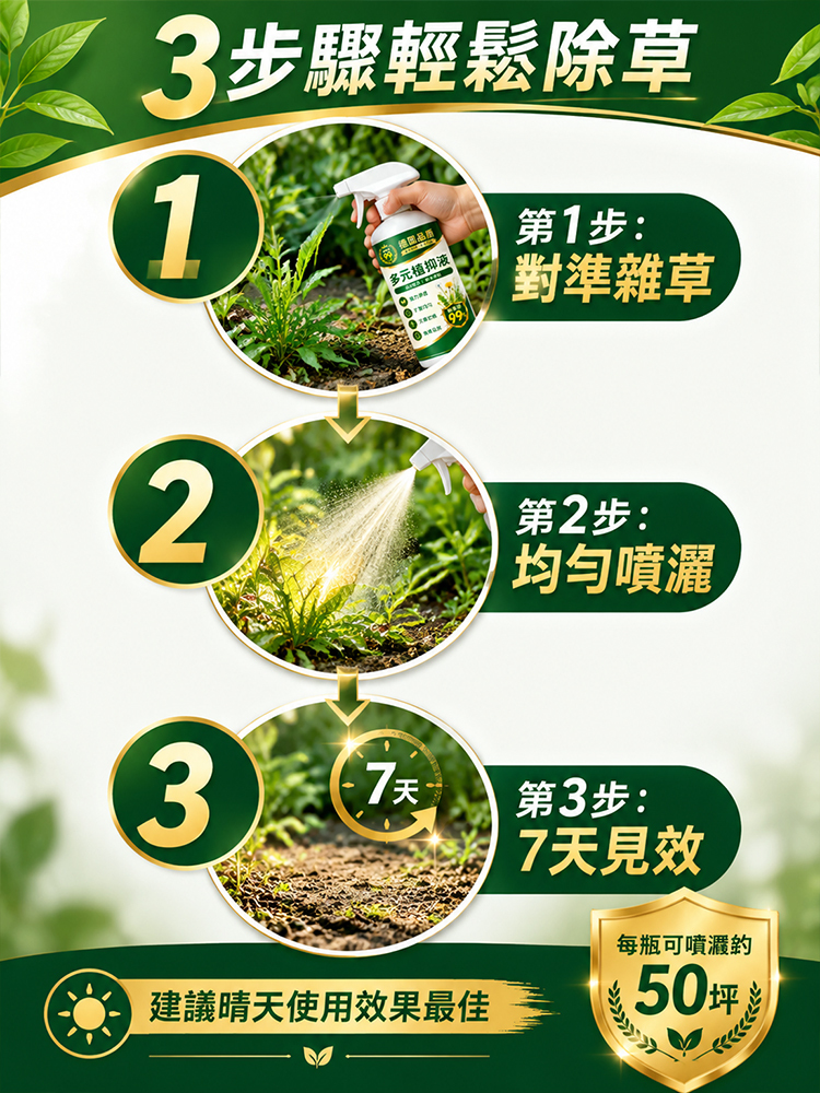 【徹底根除】樹竹草有機矽助劑