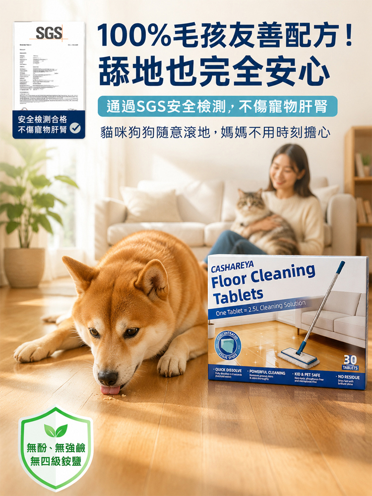 磁磚地板清潔片