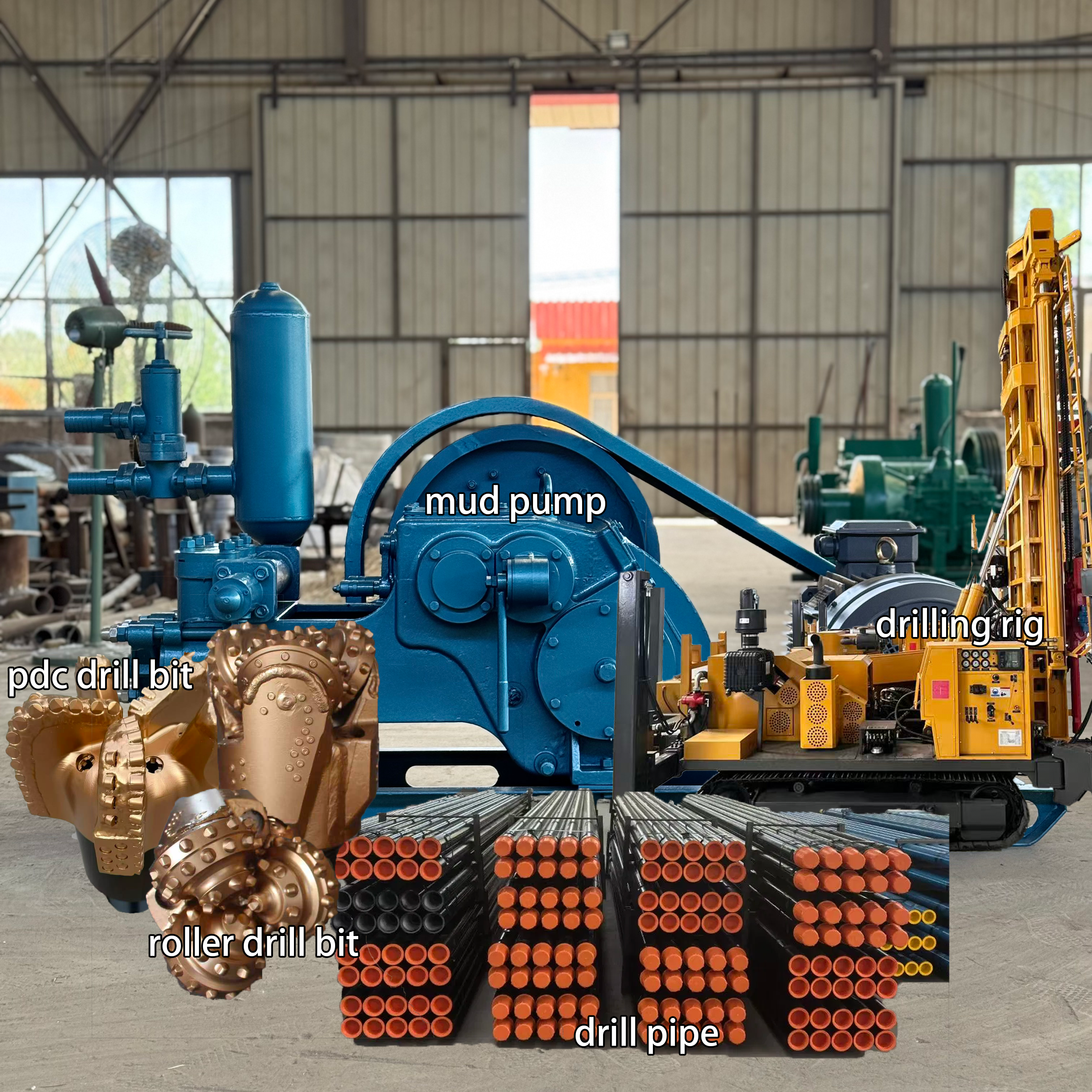 Factory Direct Sales 200m/300m/400m Crawler Test Water Well Drilling Rig Machine with DTH and Mud Pump Drilling Machine De Forage De Puits
