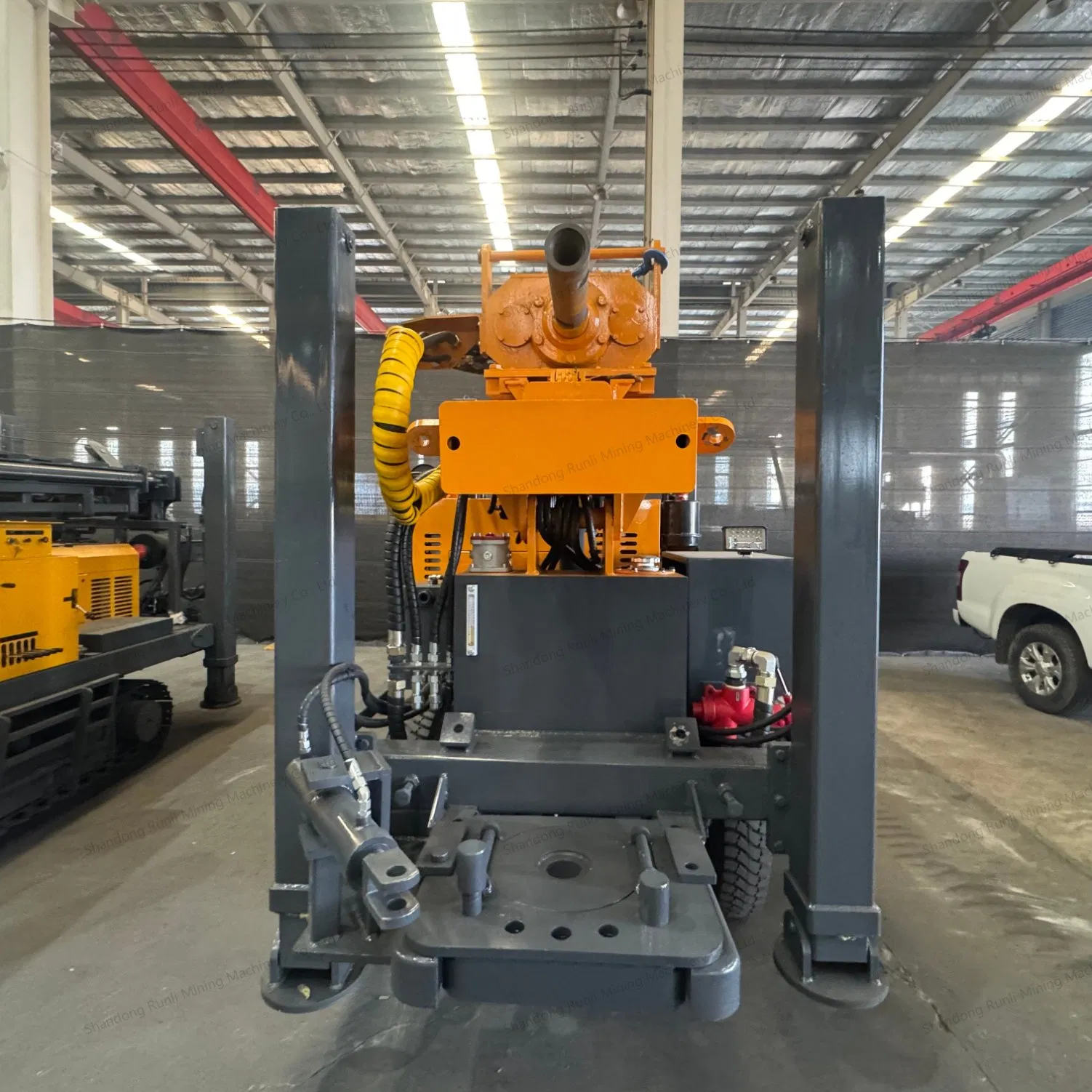 200m Full Hydraulic Portable Borehole Drilling Machine Tricycle Three-Wheeled Water Well Drilling Machine DTH Mud Pump Drilling Water Hole Drilling Machine