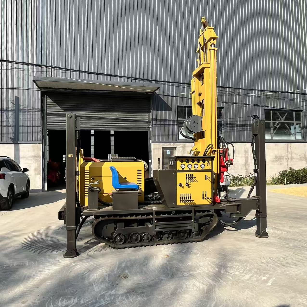 RL200S 200m Crawler Fully Hydraulic Diesel Borehole Roatry Drilling Rig Small Portable Water Well Drilling Digging Machine De Forage De Puits