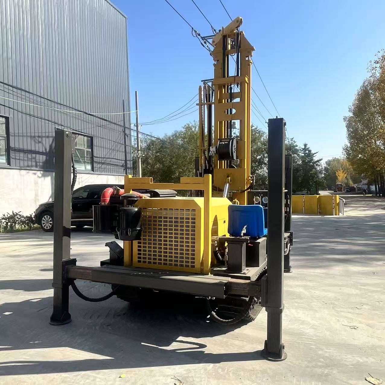 RL200S 200m Crawler Fully Hydraulic Diesel Borehole Roatry Drilling Rig Small Portable Water Well Drilling Digging Machine De Forage De Puits