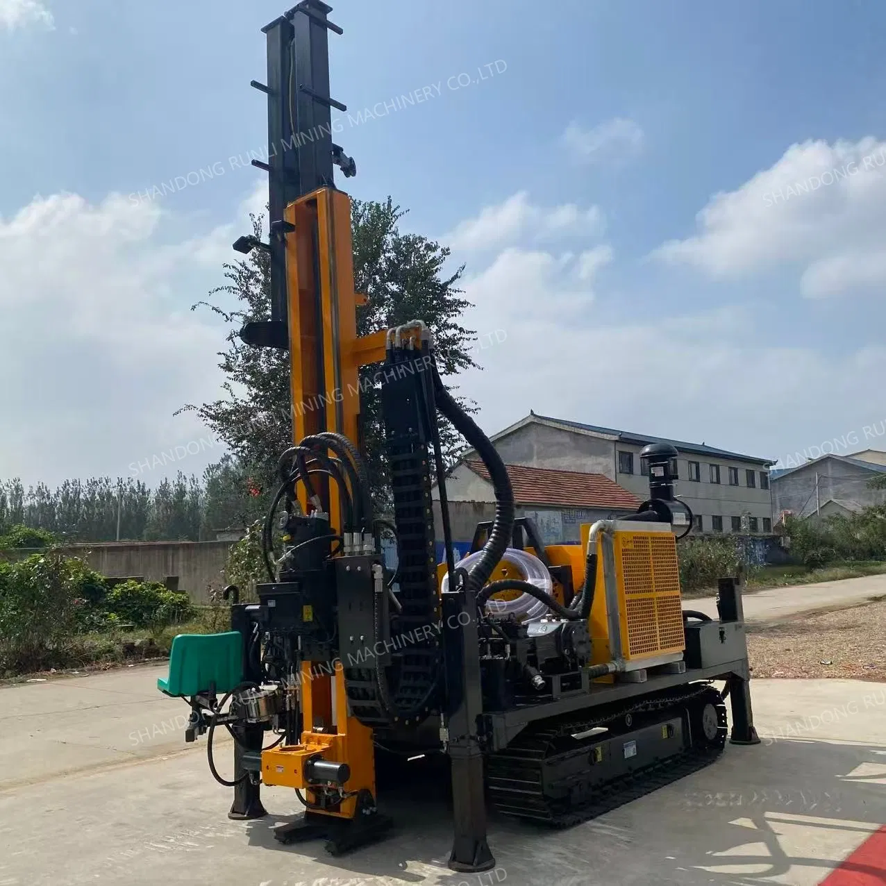 600 Meters Full Hydraulic Rotary Pneumatic Crawler Type DTH Drill Geological Exploration Engineering Core Drilling Rig Machine