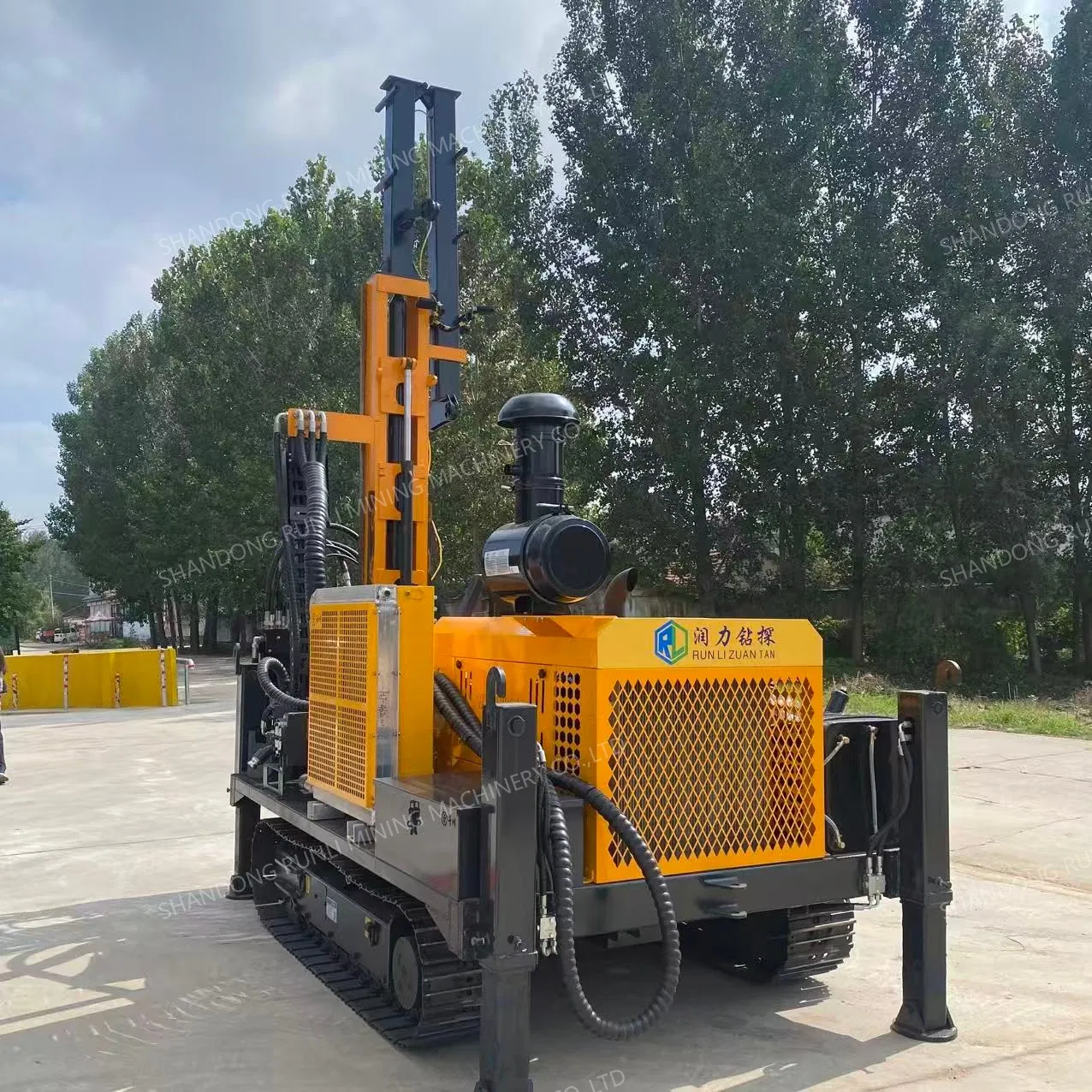 600 Meters Full Hydraulic Rotary Pneumatic Crawler Type DTH Drill Geological Exploration Engineering Core Drilling Rig Machine